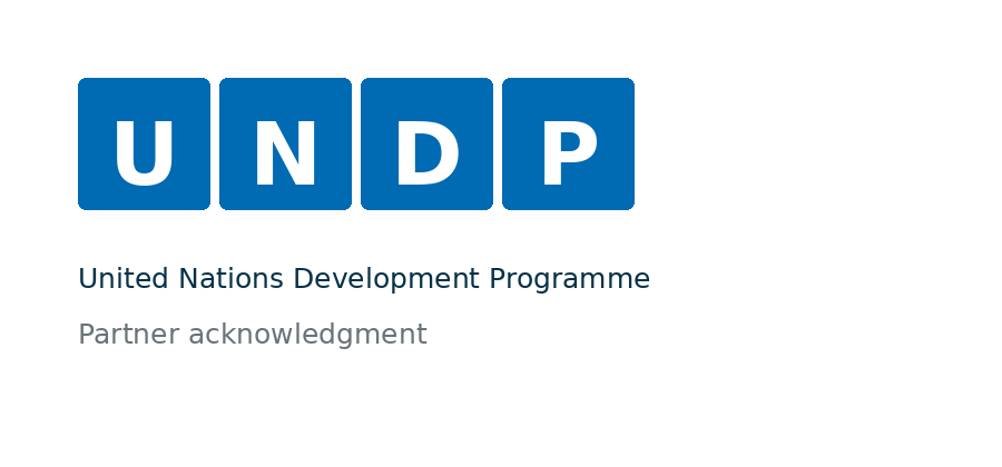 UNDP partner acknowledgment